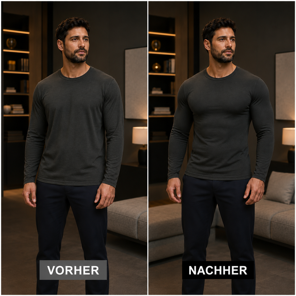 WOHLIVA FormFit - Das Shirt, das deine Figur sofort athletischer wirken lässt.