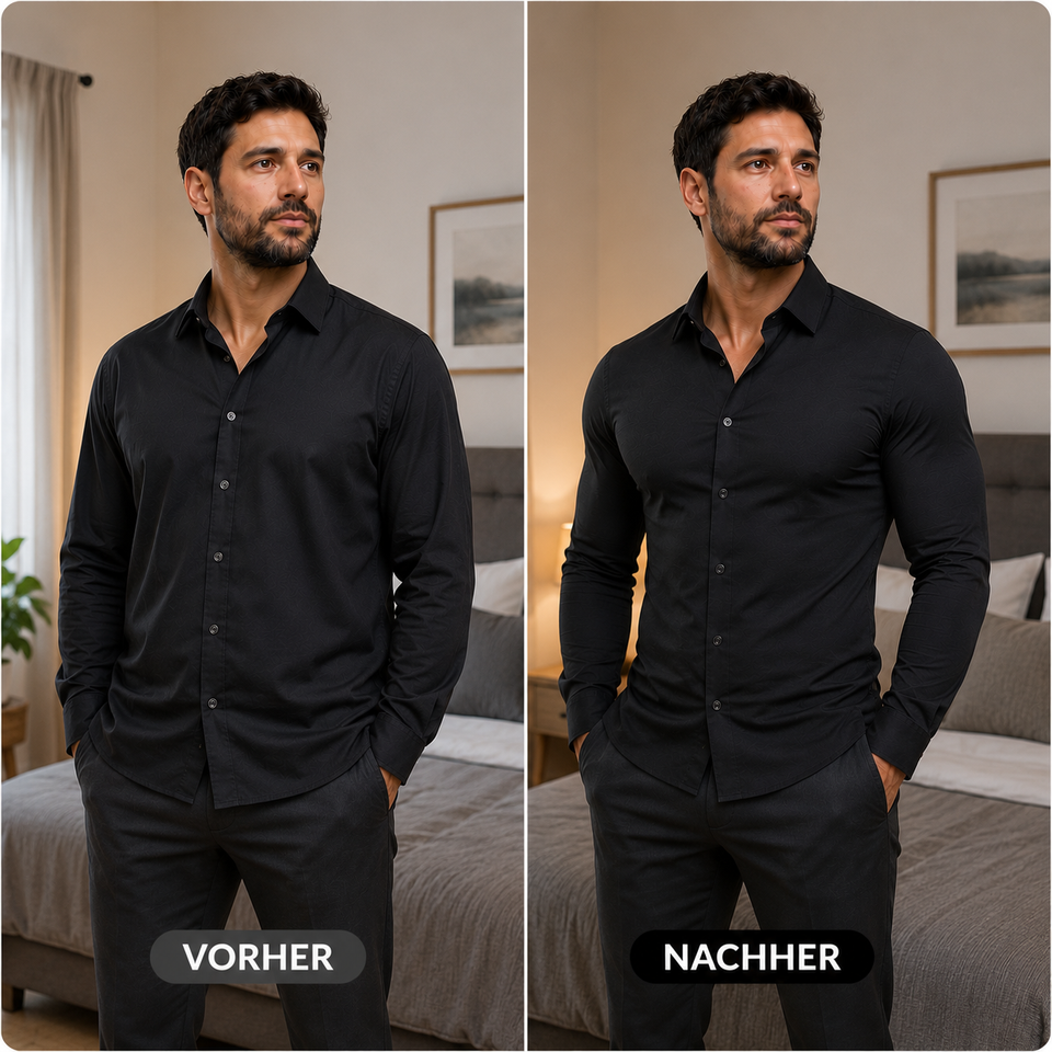 WOHLIVA FormFit - Das Shirt, das deine Figur sofort athletischer wirken lässt.